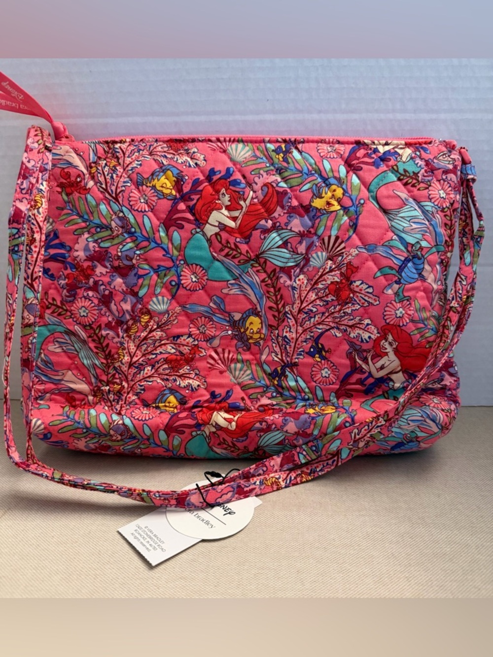 Vera Bradley Large Hipster Ariel’s Pink Lagoon Disney NWT